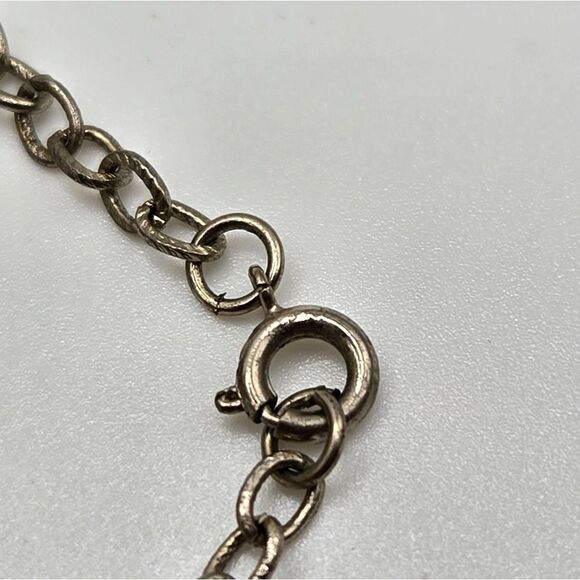 "5/$25" Silvertone Faux Turquoise Southwestern Pendant 25" Chain Necklace - Picture 6 of 8